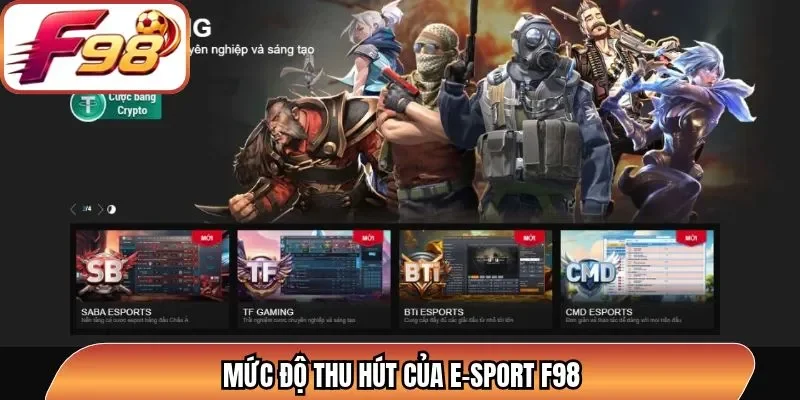 Mức độ thu hút của E-sport F98