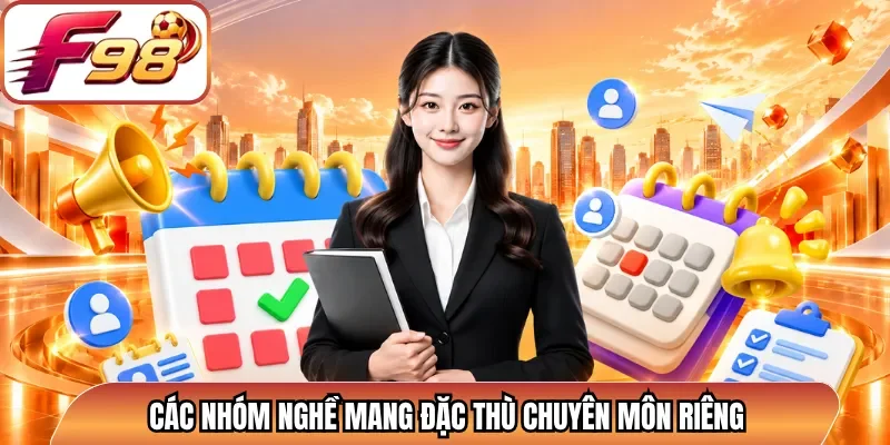 Các nhóm nghề mang đặc thù chuyên môn riêng